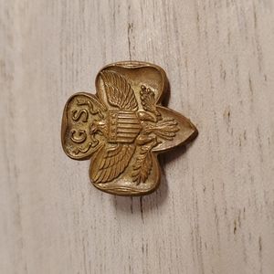 Girl Scouts of America•vintage goldtone pin•